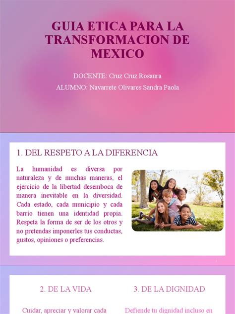 Guia Etica para La Transformacion de Mexico | PDF | Amor | Etica Aplicada