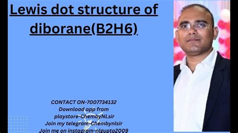 Lewis dot structure of diborane(B2H6) - YouTube