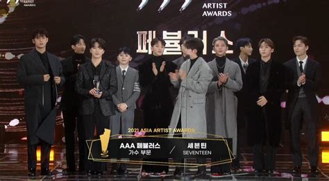 SEVENTEEN wins AAA Fabulous Award @ 2021 Asia Artist Awards : r/seventeen