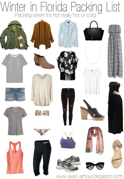 Packing List for Winter in Florida | Florida outfits, Florida vacation ...