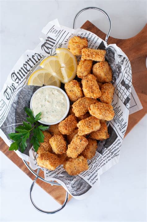 Crispy Fish Nuggets - Air Fryer - Keto - Peace Love and Low Carb