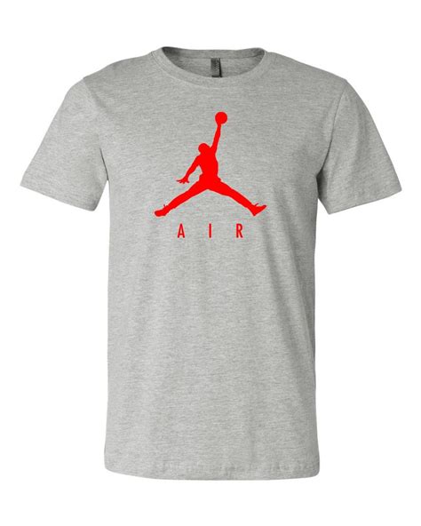 Jordan AIR RED Logo T-shirt Air Jordan Shirt 6 Sizes S-5XL - Etsy