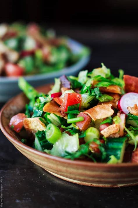 Fattoush Salad Recipe | The Mediterranean Dish