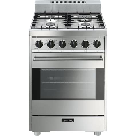 Smeg Classic 24-Inch 4-Burner Gas Range - Stainless - C24GGXU : BBQGuys