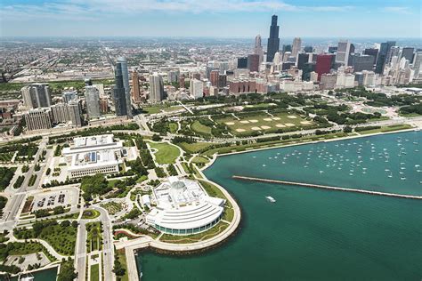 Aerial View Of The Downtown In Chicago Photograph by Franckreporter ...