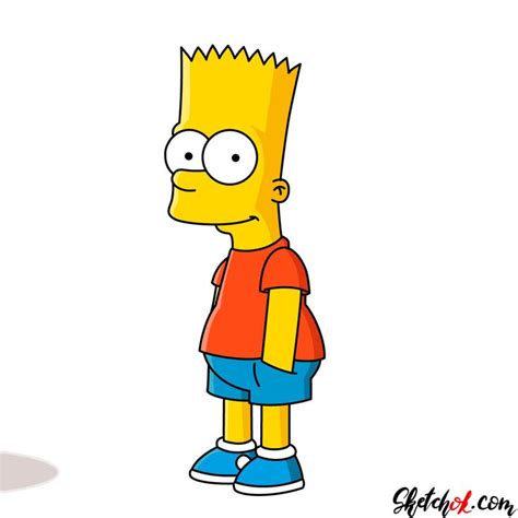 How to draw Bart Simpson - Step by step drawing tutorials