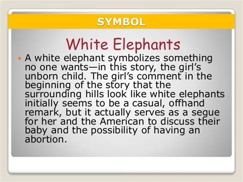 Hills like White Elephants