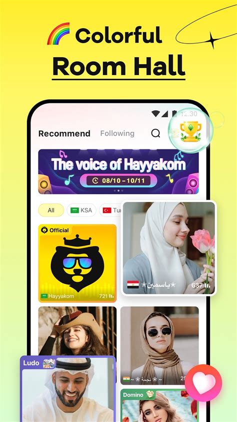 Hayyakom - Voice Chat Rooms for Android - Download