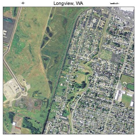 Aerial Photography Map of Longview, WA Washington