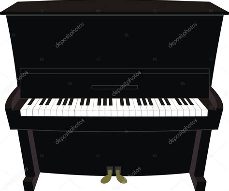 Grand Piano Cartoon Black And White