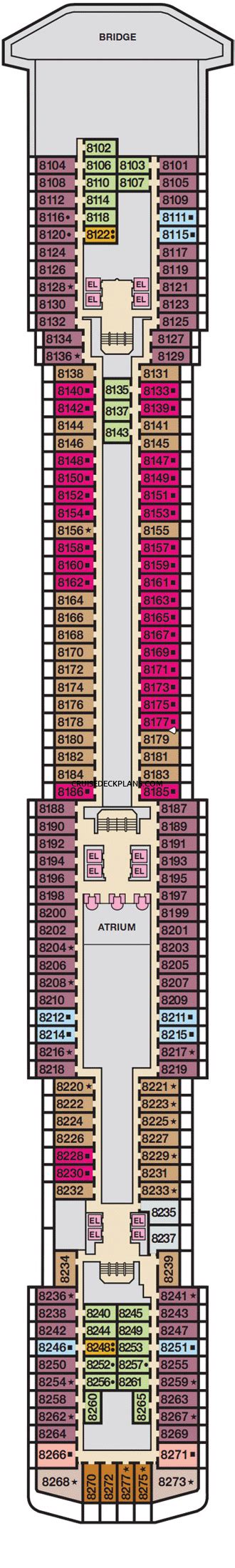 Carnival Spirit Panorama Deck Plan Tour