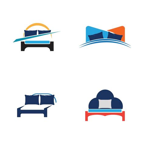 Bed logo vector illustration design template. Bed logo vector 3726768 Vector Art at Vecteezy