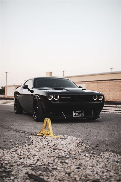 Dodge Challenger, america, black, car, hypercar, muscle car, supercar ...