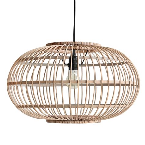 Bamboo Hanging Ceiling Light In Natural Finish - Hk Living | Cuckooland