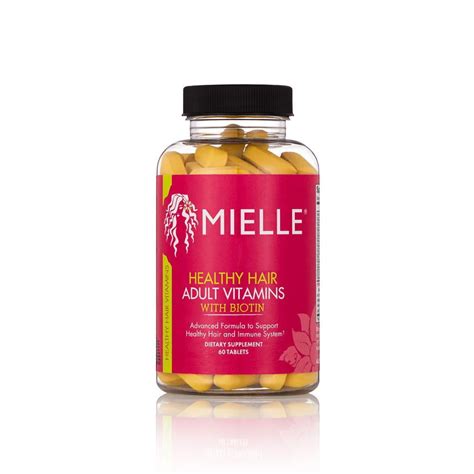 Mielle Organics Adult Healthy Hair Formula Vitamins, 60 Count - Walmart ...