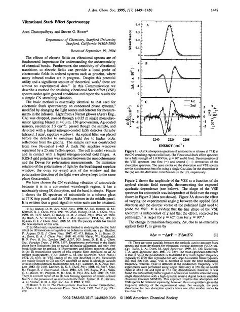 (PDF) Vibrational Stark Effect Spectroscopy - DOKUMEN.TIPS