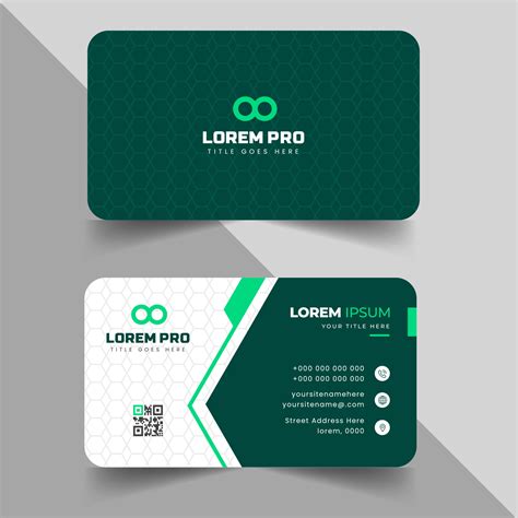 modern creative simple clean business card or visiting card design template with unique shapes ...