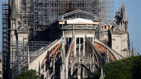 Year after Notre Dame fire, restoration stalled by coronavirus