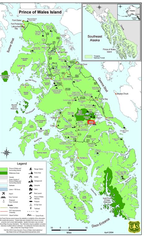 Prince Of Wales Island Alaska Map | US States Map