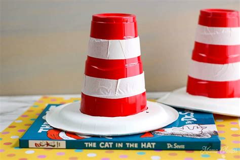 DIY Dr Seuss Cat in the Hat Solo Cup Hat Craft - Mama Cheaps®