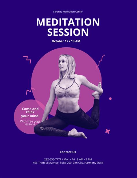 Meditation Flyer Template - Edit Online & Download Example | Template.net