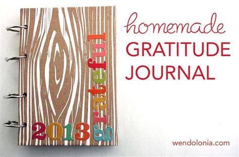 Homemade Gratitude Journal | Wendolonia | Gratitude journal, Homemade journal, Personalized journal