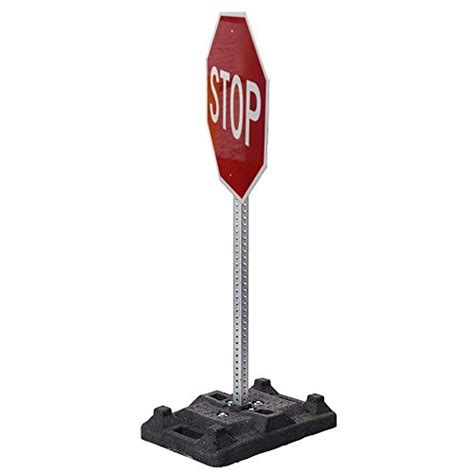 Amazon.com : Portable 30"X30" Stop Sign with Base & Hardware- : Office Products