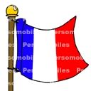 Logo France (drapeau flottant): Télécharger France (drapeau flottant)