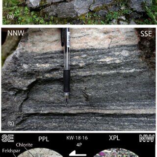 Dominant gneiss types in the Kvitenut Allochthon. (a) Banded gneiss in... | Download Scientific ...