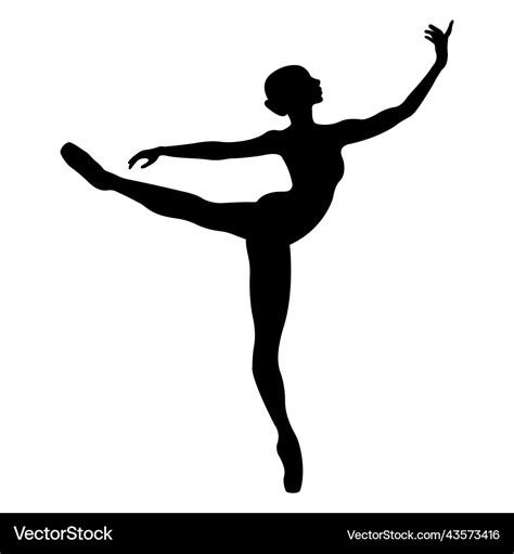 Ballerina silhouette 27 Royalty Free Vector Image