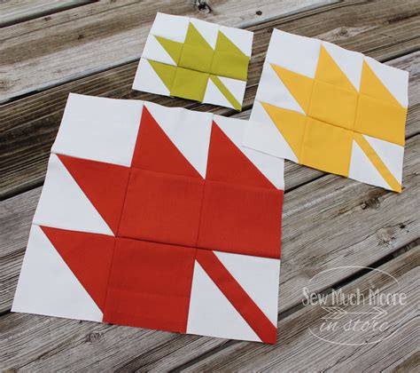 Maple Leaf Quilt Block Pattern - Sew Much Moore