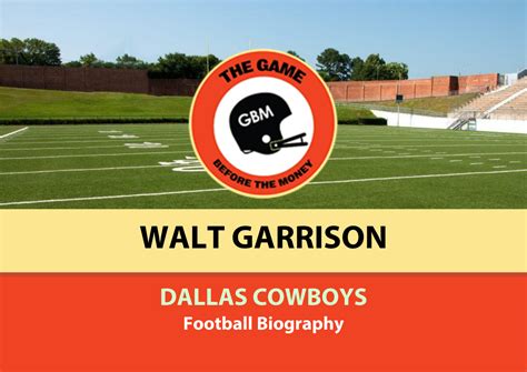 Walt Garrison Dallas Cowboys NFL Bio | The Game Before the Money