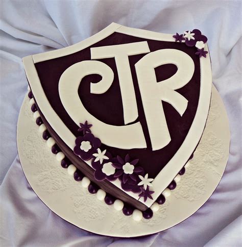 Delectable Cakes: Purple CTR Baptism Celebration Cake