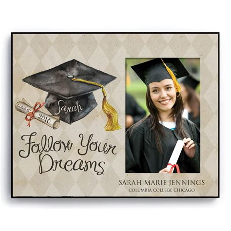 Personalized Follow Your Dreams Graduation Frame - Walmart.com ...