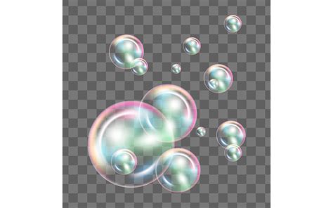 Realistic Soap Bubbles Graphic by rorozoagraphic · Creative Fabrica