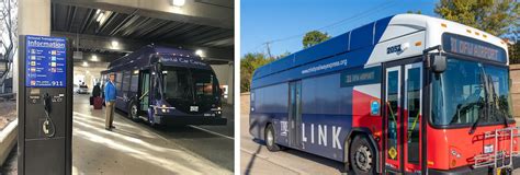 DFW Shuttle buses at the Dallas Fort Worth Airport