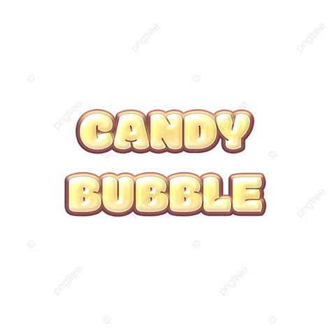 Candy Style PNG Transparent, Candy Bubble Text Style, Editable Font, Font, Dessert PNG Image For ...