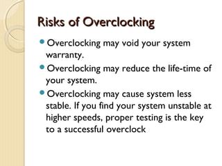 Overclocking | PPT