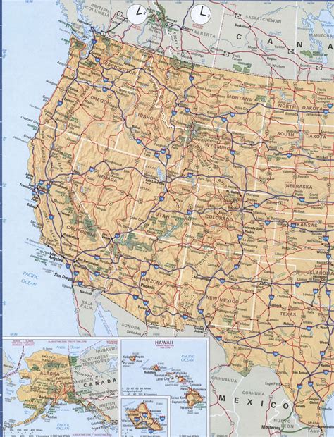 Maps of Western region of United States