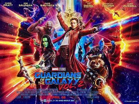 Original Guardians of the Galaxy Vol. 2 Movie Poster - Chris Pratt