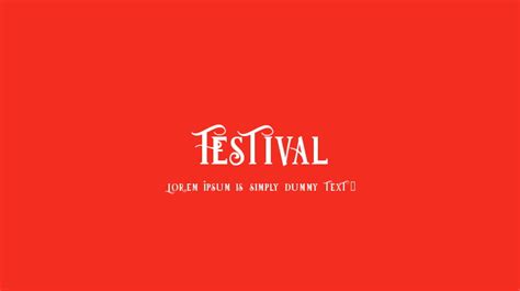 Festival Font : Download Free for Desktop & Webfont