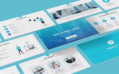 Free Startup Pitch Deck PowerPoint Template - TemplateMonster