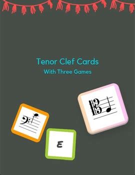 Tenor Clef Game Cards by Leticia Benning | TPT