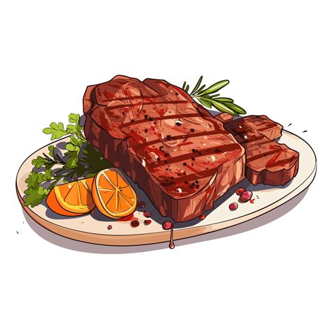 Grilled Steak Clipart - Generative Ai 26912535 PNG