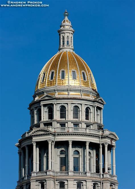 Colorado State Capitol Dome - Framed Photograph by Andrew Prokos