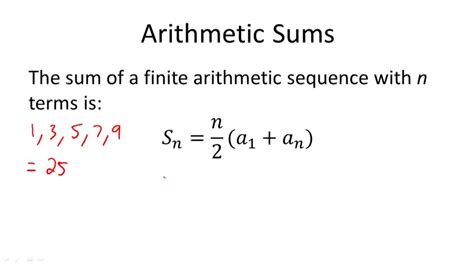 Sums of Finite Arithmetic Series | CK-12 Foundation