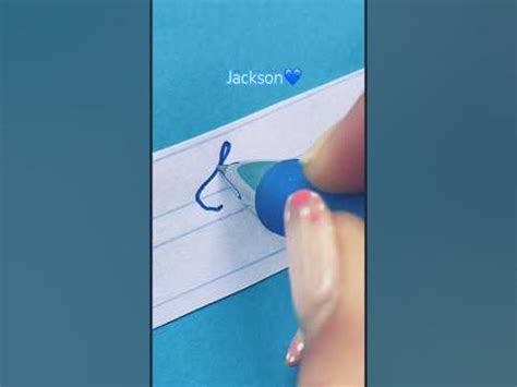 How to write name Jackson 💙 Cursive handwriting 🖊 #handwriting #viral #shorts - YouTube