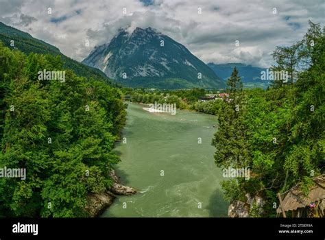 Salzach after the Salzach gorge near Golling Stock Photo - Alamy