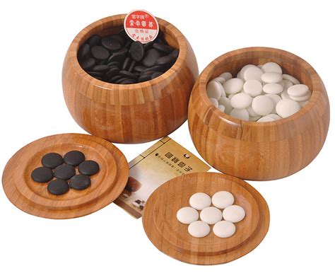 Go Stones Set - Yunzi Weiqi in Bamboo Bowls | Zen Minded – zen minded