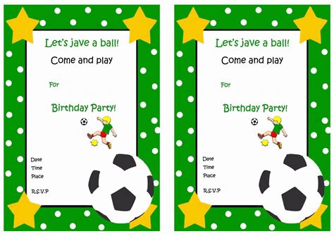 Soccer Birthday Invitations – Birthday Printable